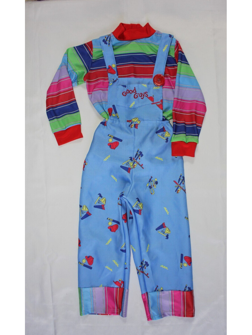 Chucky Good Guys Child Costume Set | Boys Size Medium 7-8 Horror Cosplay